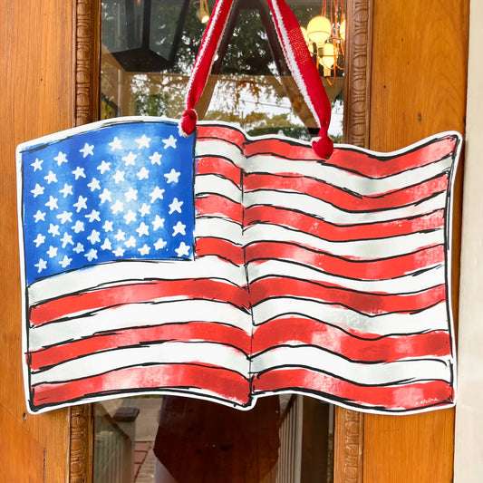 American Flag Door Hanger USA Patriotic
