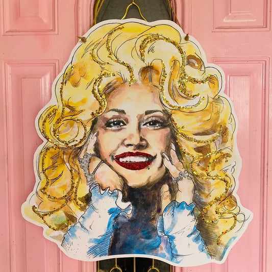 Dolly Parton Door Hanger