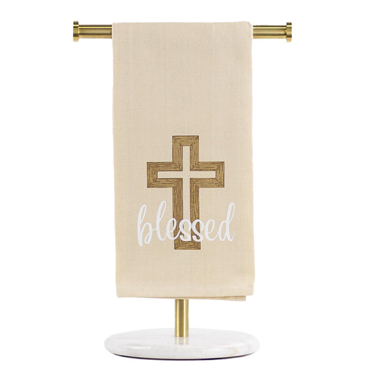 Blessed Rugged Cross Hand Towel