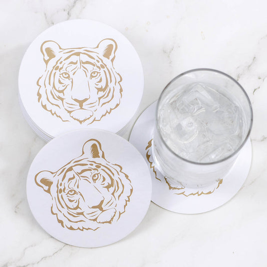 Go Get Em Tiger Reversible Paper Coasters (Set of 20)