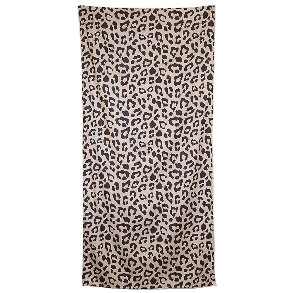 Leopard Beach Towel in Black/Shell