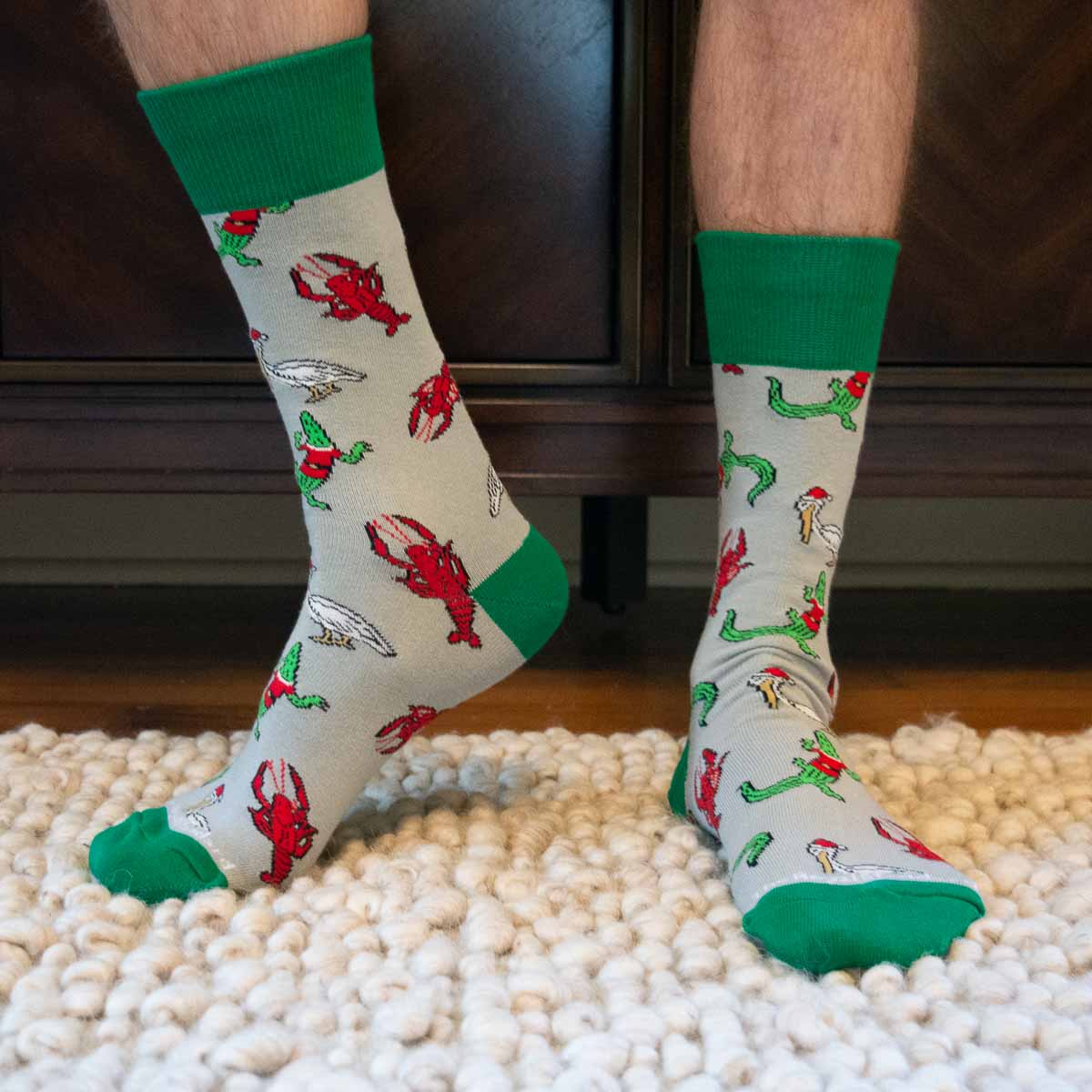 Men's Cajun Christmas Socks