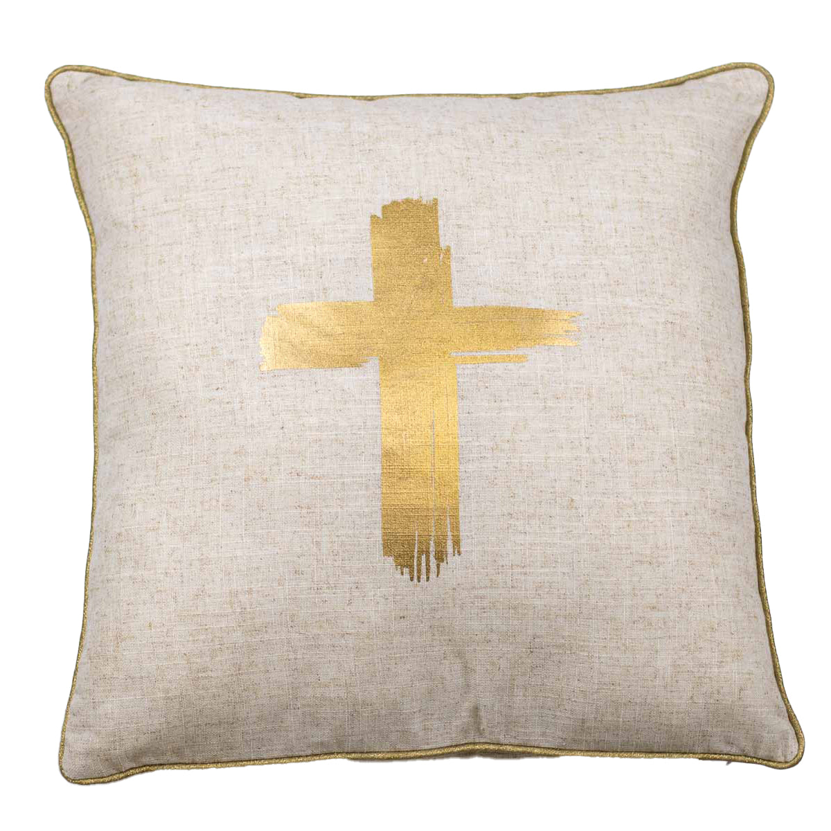 Metallic Cross Pillow