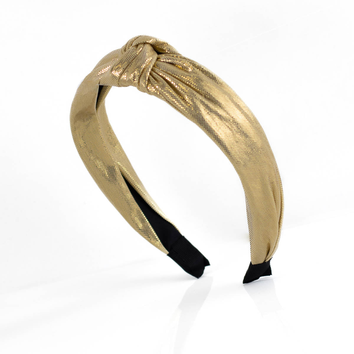 Metallic Twisted Headband Gold