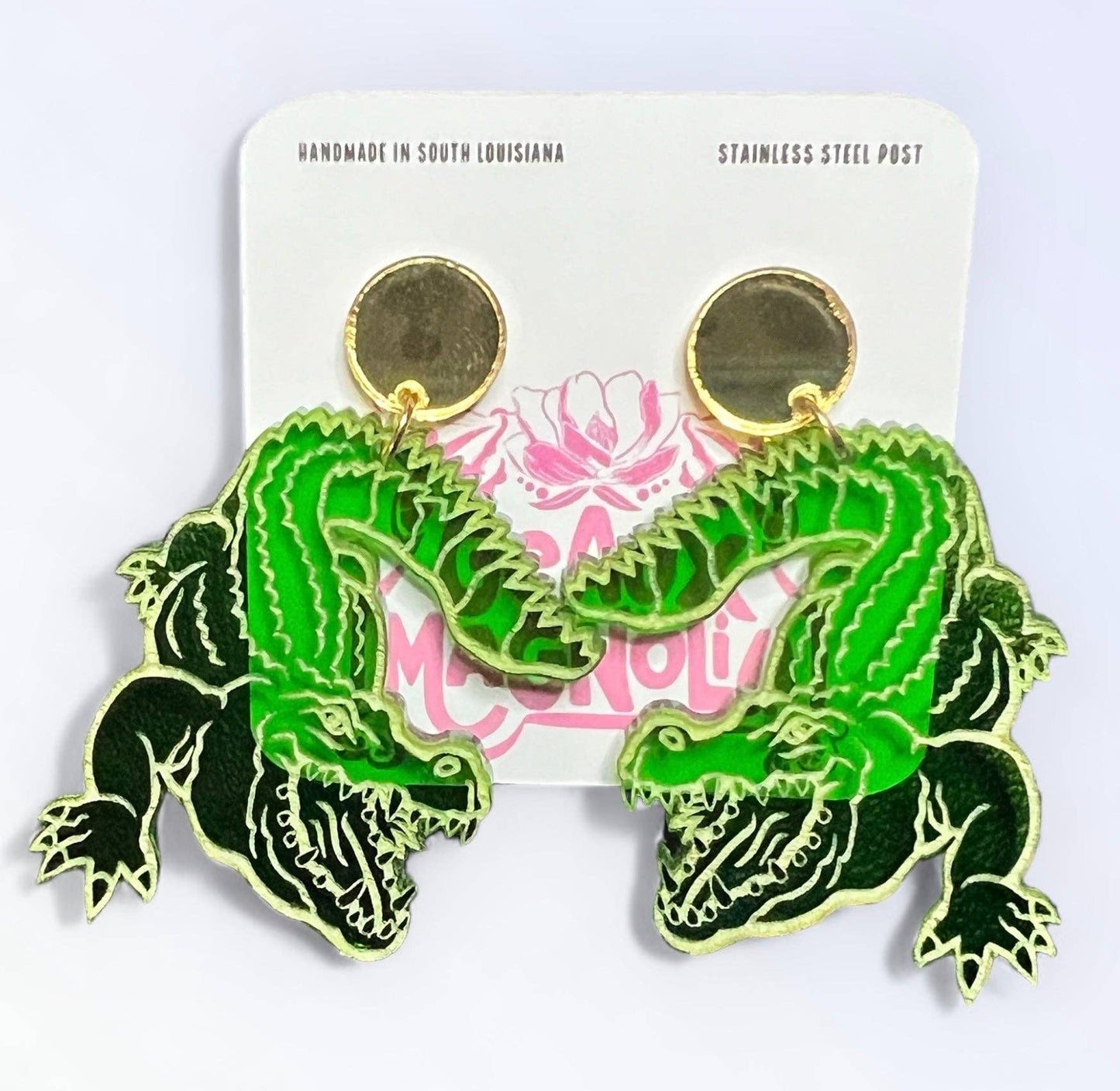 Alligator Dangle Earrings