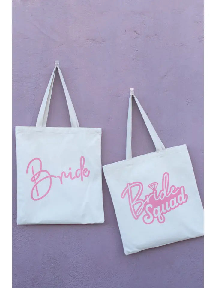 Bride and Bride Squad Organic Tote Bag - Bride Squad