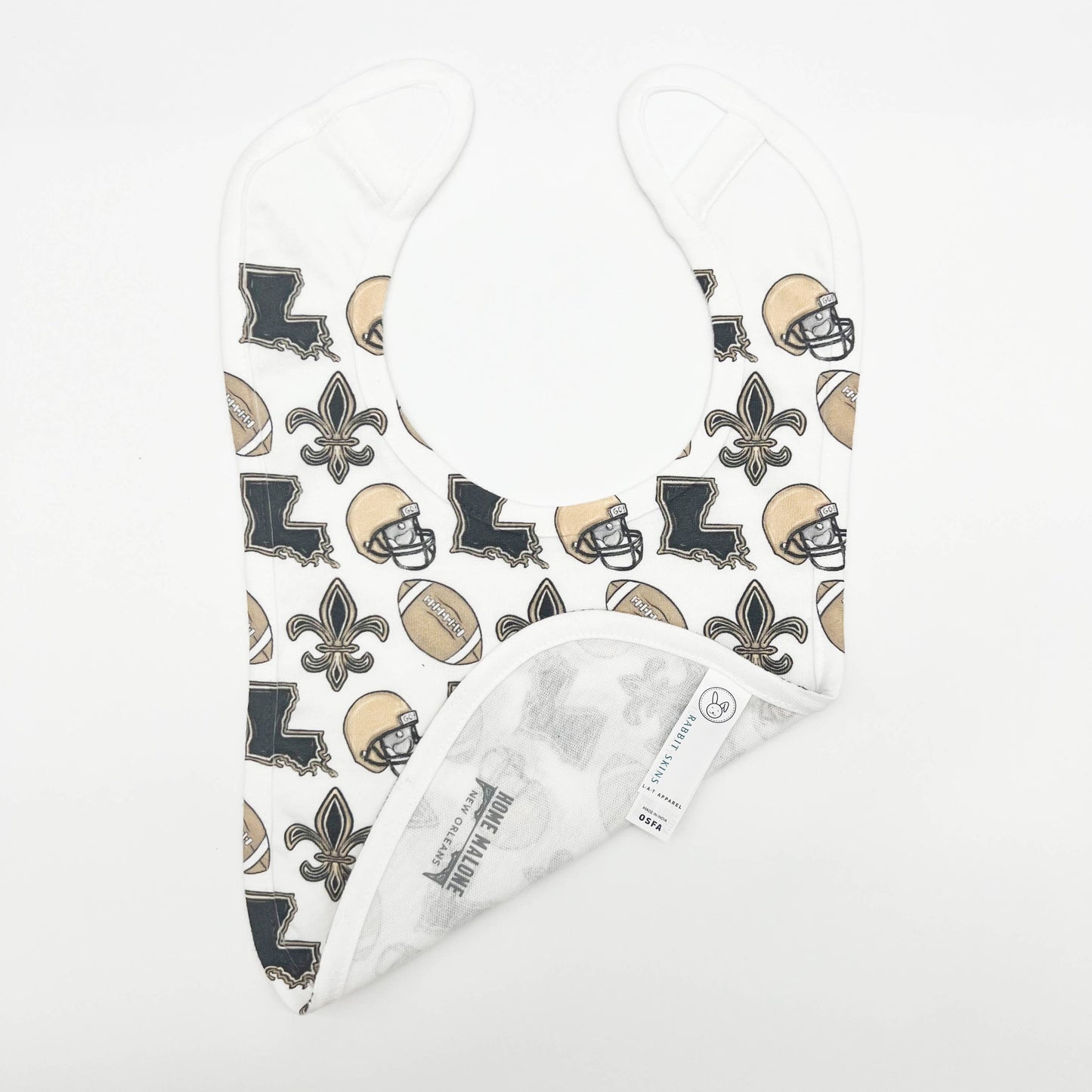 Louisiana Saints Football Baby Bib - Gift New Baby Arrival