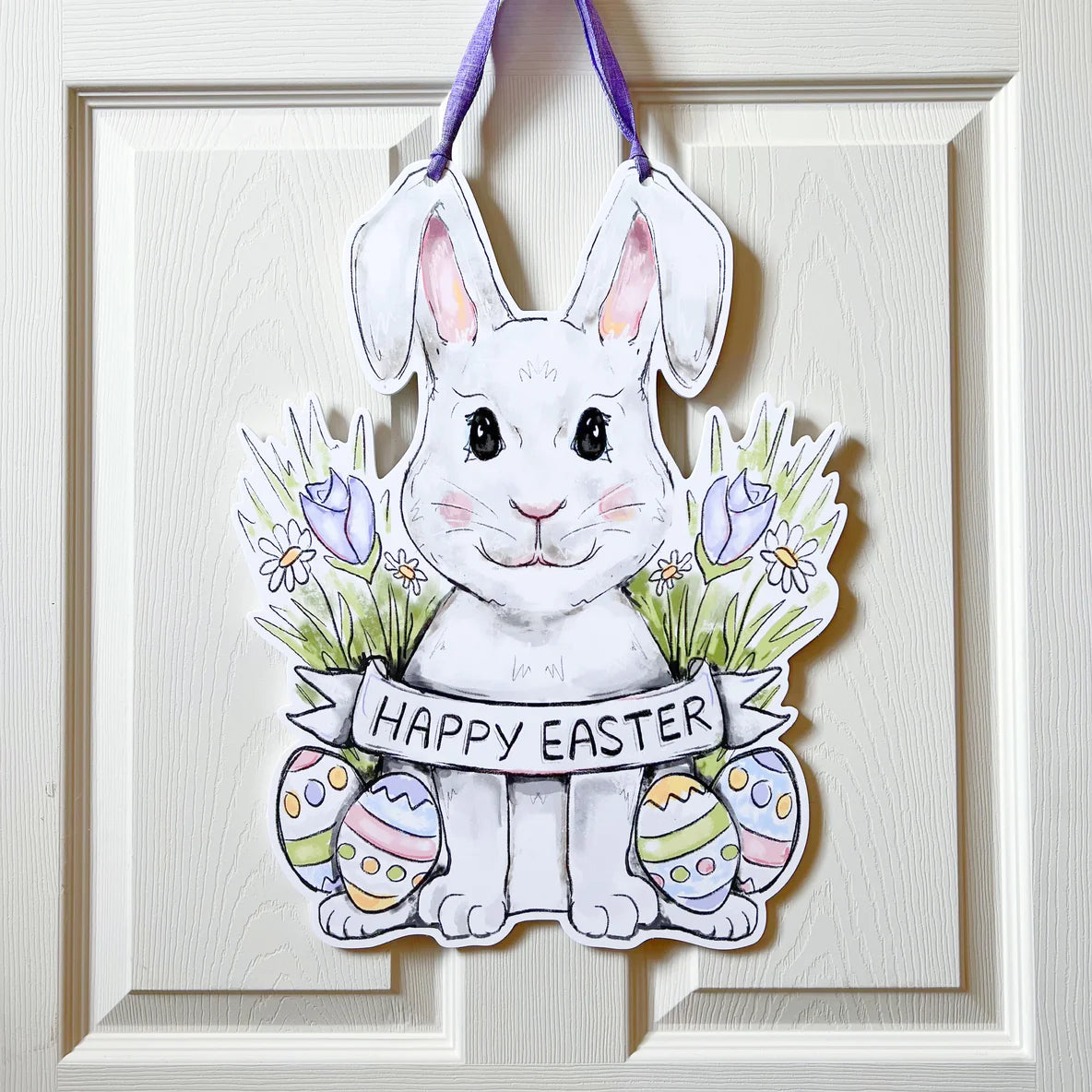 Happy Easter Bunny Door Hanger