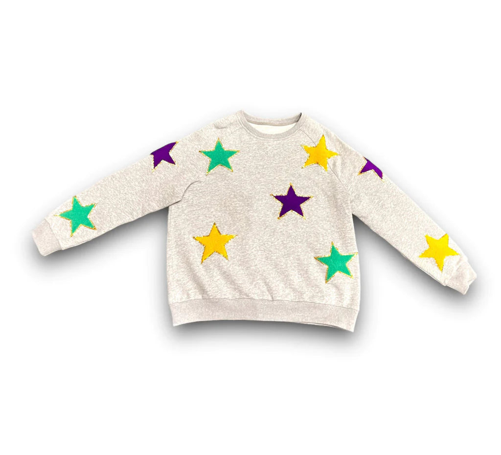Stars Chenille Adult Sweatshirt