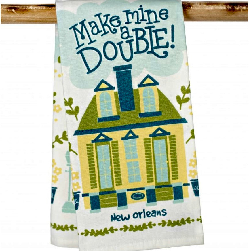 Kitchen Towel - Make Mine A Double