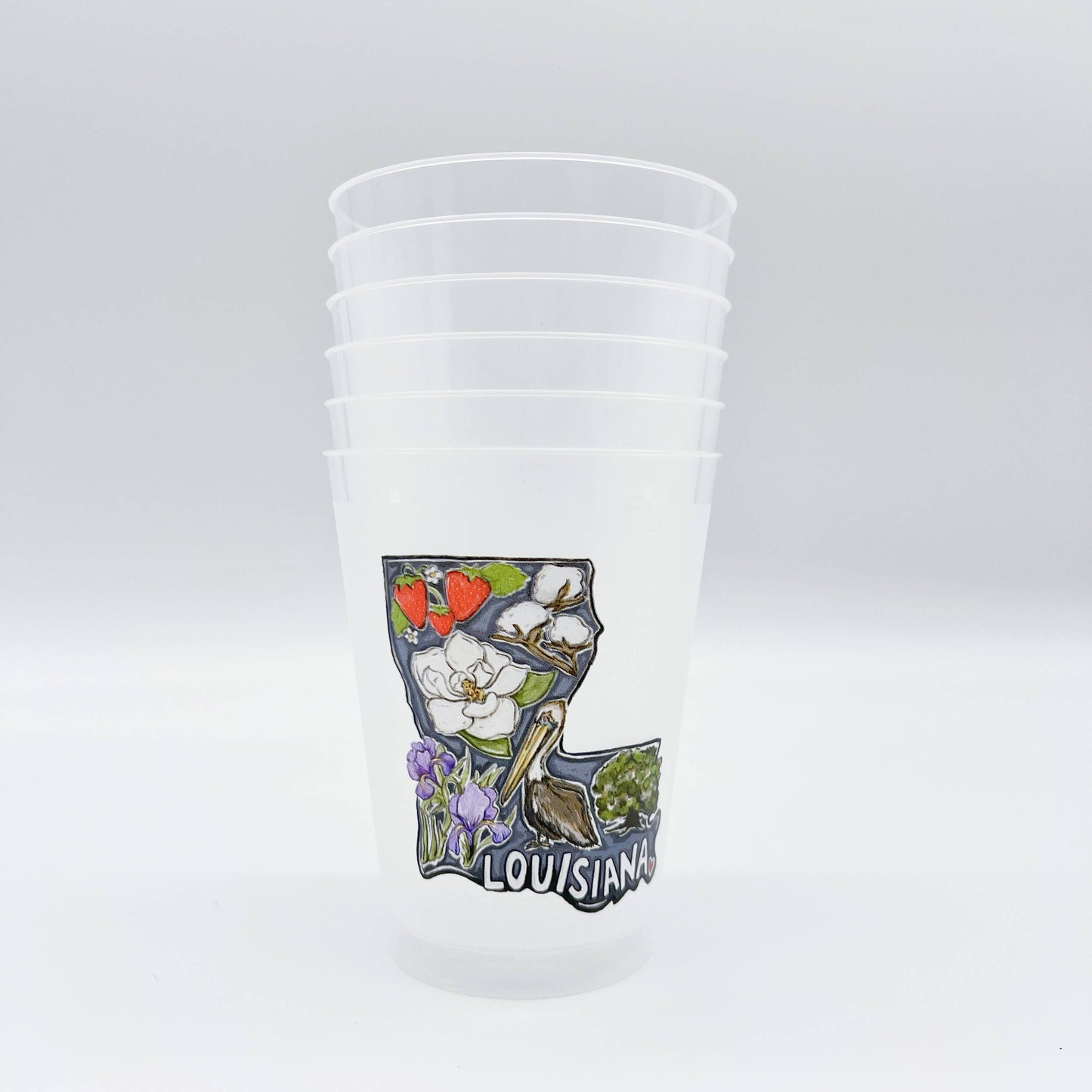 Louisiana Favorites Party Cup Set-Drinkware Favor Reusable