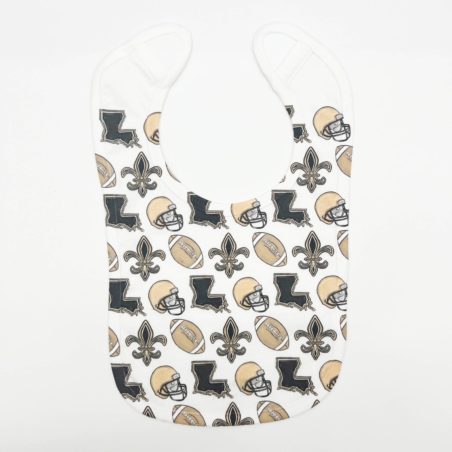 Louisiana Saints Football Baby Bib - Gift New Baby Arrival