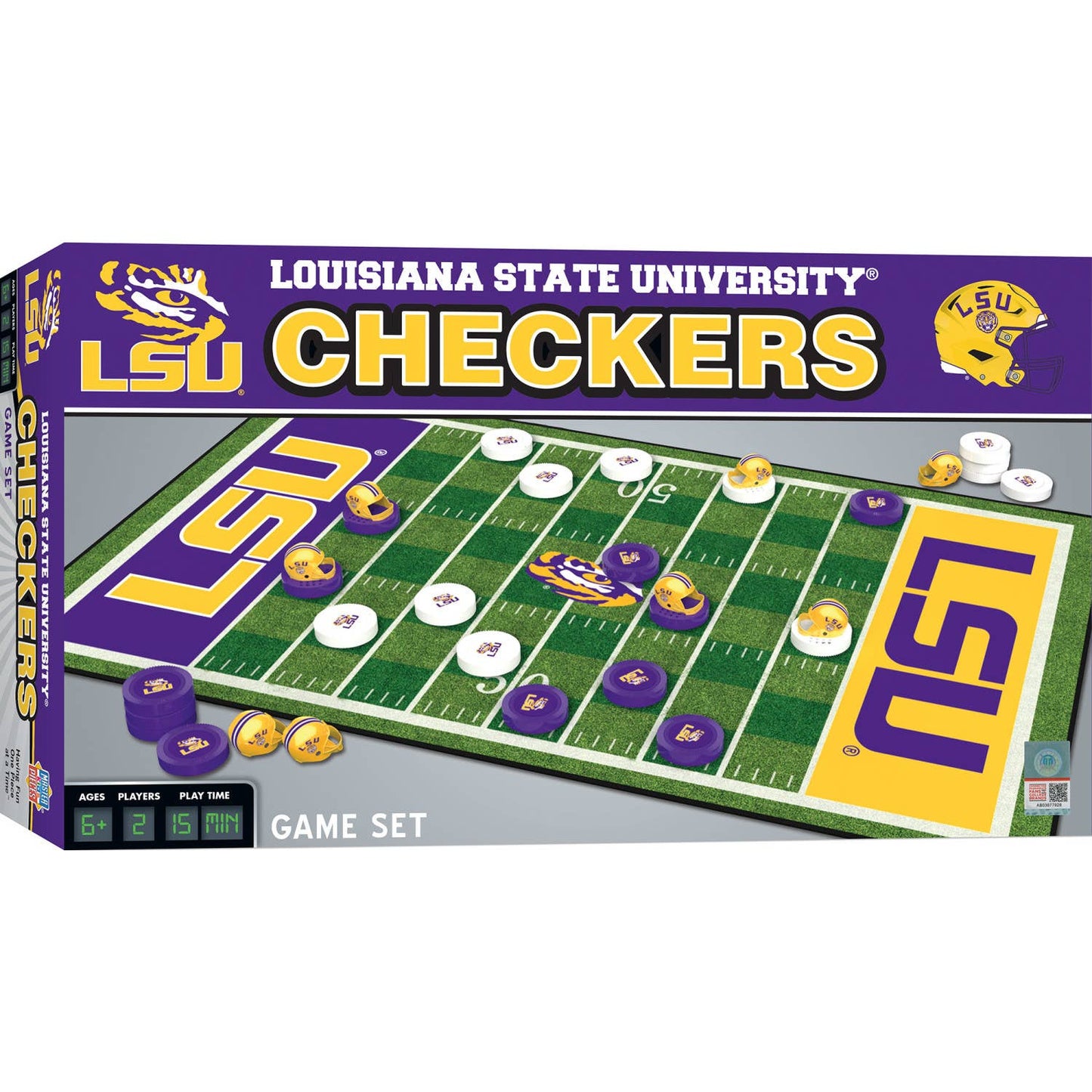 LSU Tigers Checkers Board Game