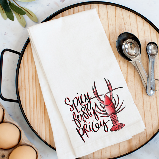 Crawfish Pricey Kitchen Towel