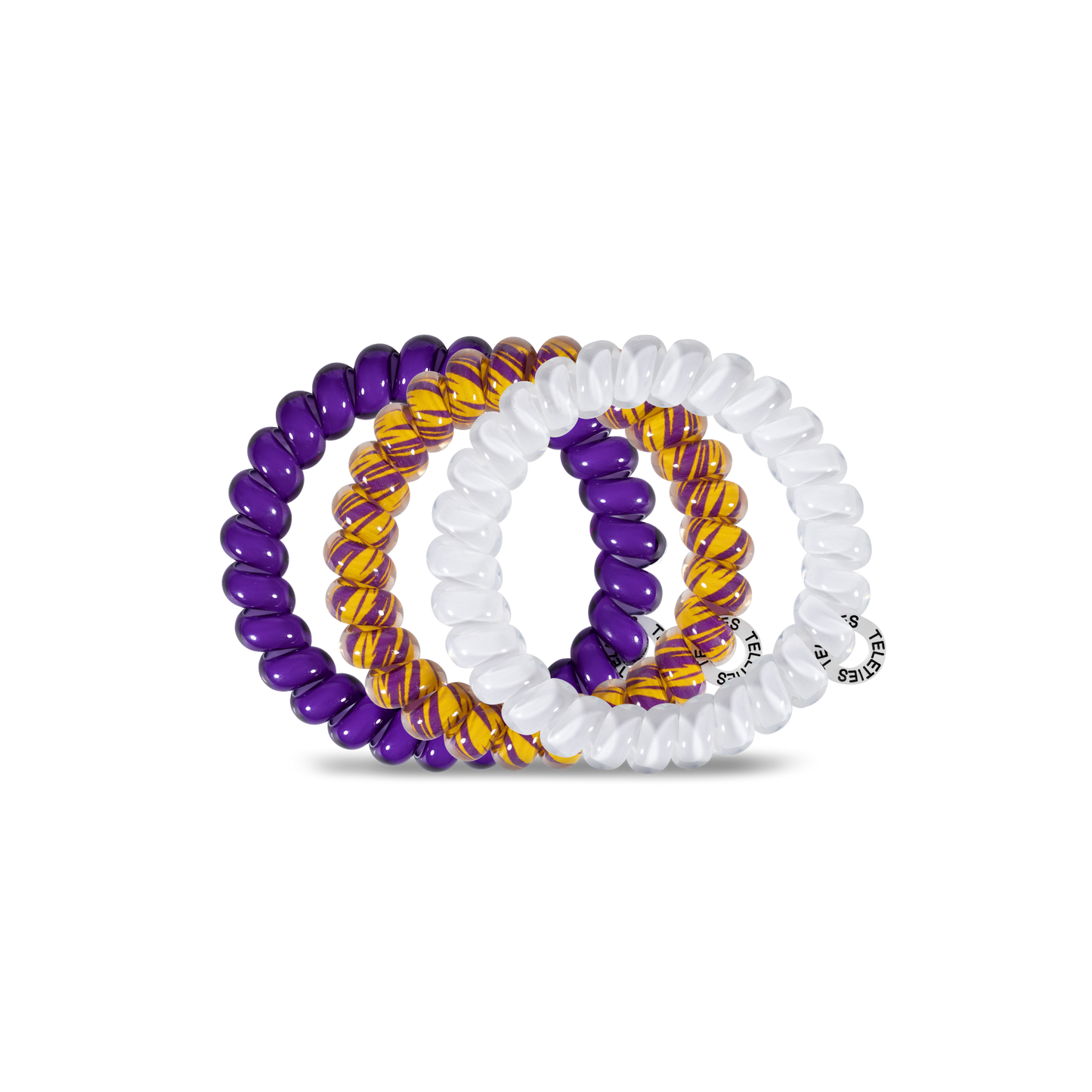 Spiral Hair Coils | Large | LSU Hair Ties