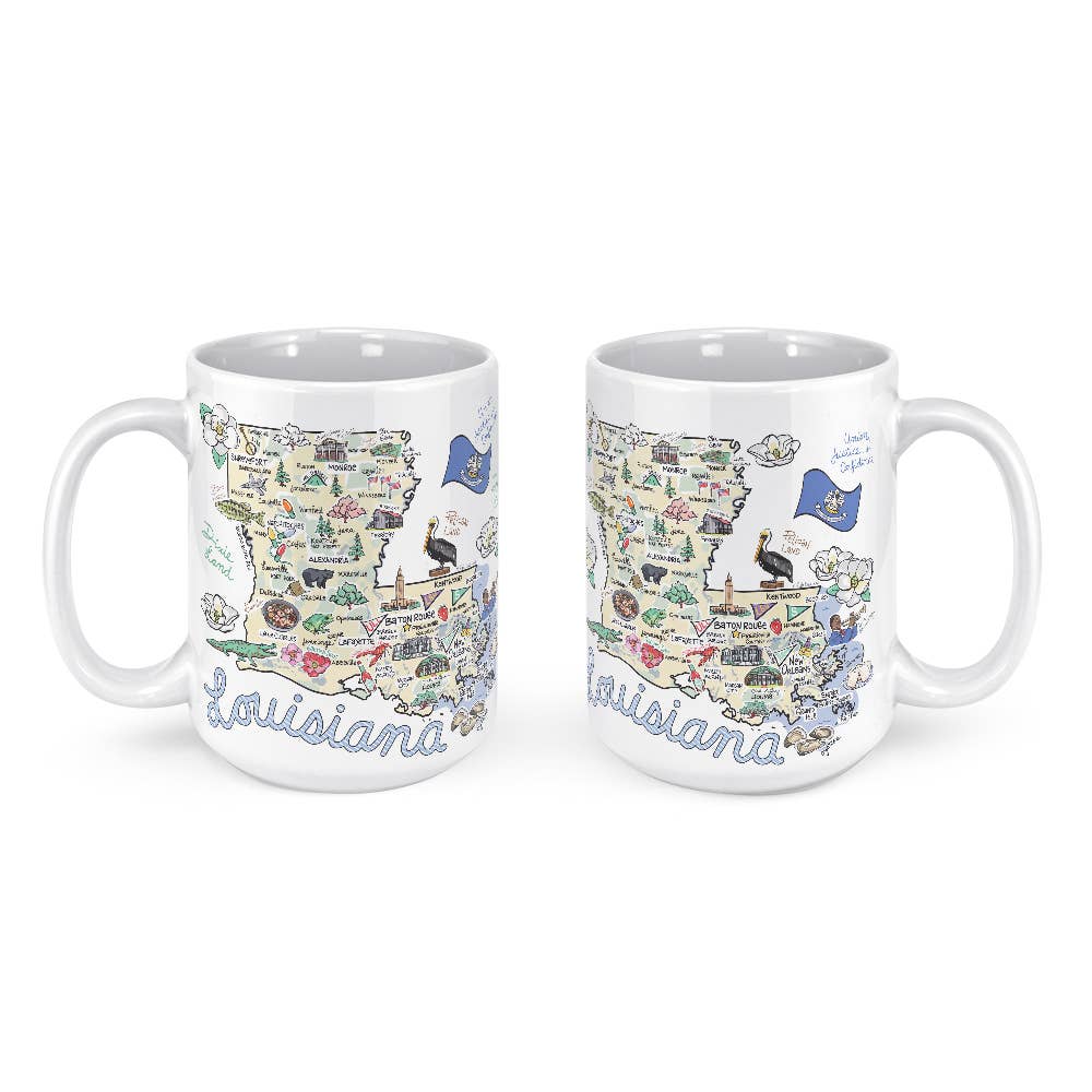 Fishkiss Louisiana Mug