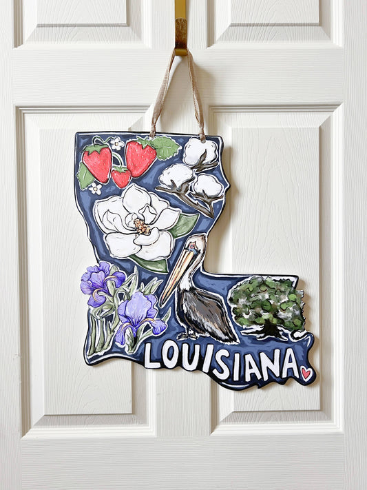 Louisiana State Favorites Door Hanger-Southern Beauty USA
