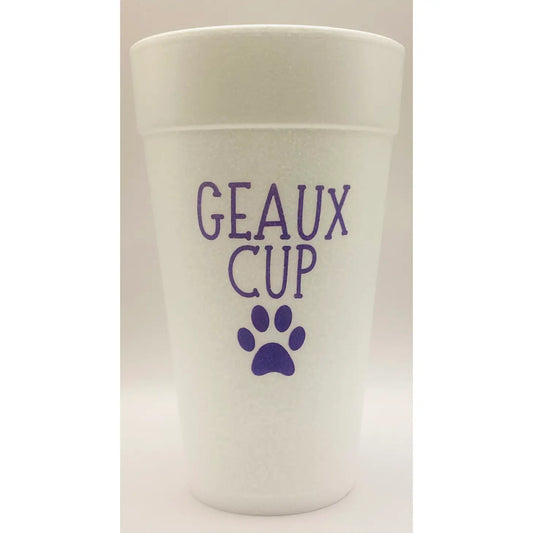 20oz Foam Cup- 10ct- Geaux Cup