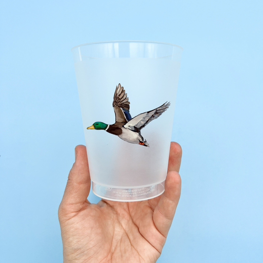 Mallard Duck Party Cup Set-Drinkware Favor Reusable Quack